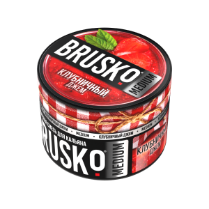 Табак Brusko Medium, 50гр "Клубничный джем"