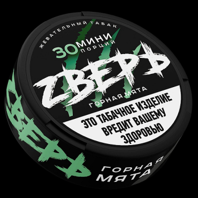 Купить Жевательный табак Zверь "Горная мята" Жевательный табак Zверь "Горная мята"