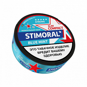 Жевательный табак STIMORAL STRONG Slim Compact "BLUE MINT"